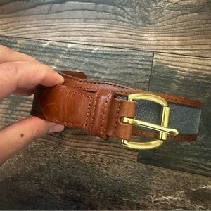 Coach | leather and denim belt